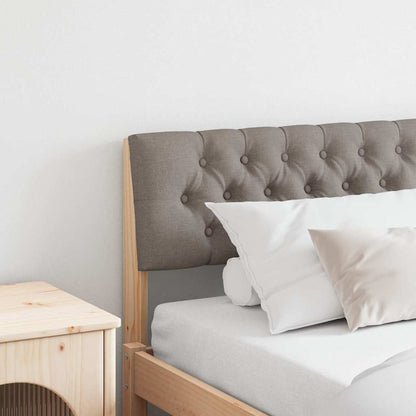 vidaXL Gepolstertes Kopfteil Taupe 200 cm Massives Kiefernholz