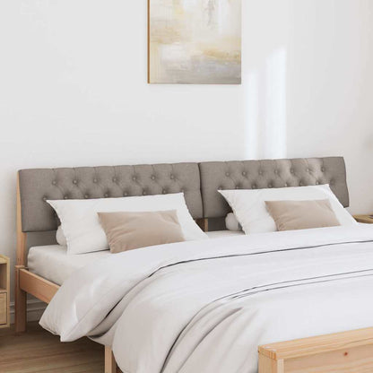 vidaXL Gepolstertes Kopfteil Taupe 200 cm Massives Kiefernholz