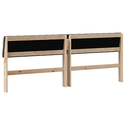 vidaXL Gepolstertes Kopfteil Taupe 200 cm Massives Kiefernholz