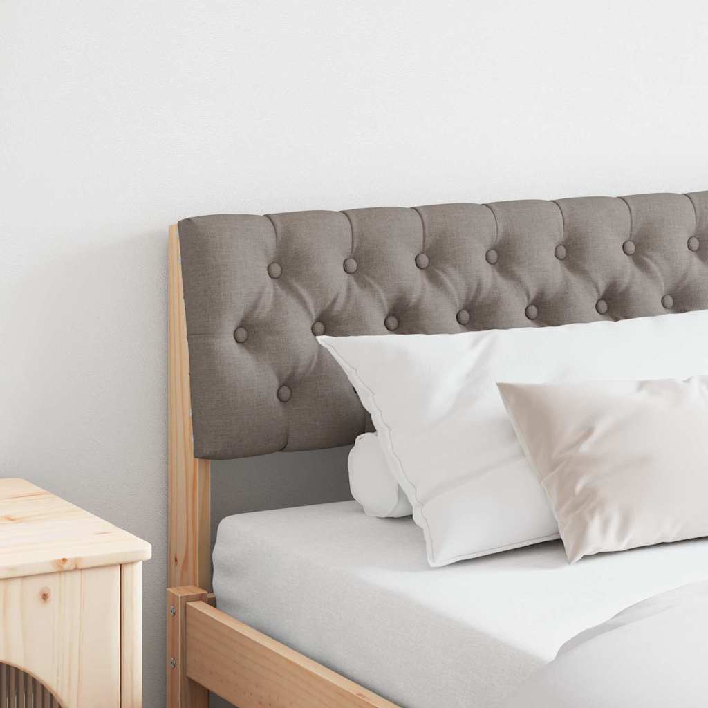vidaXL Gepolstertes Kopfteil Taupe 180 cm Massives Kiefernholz