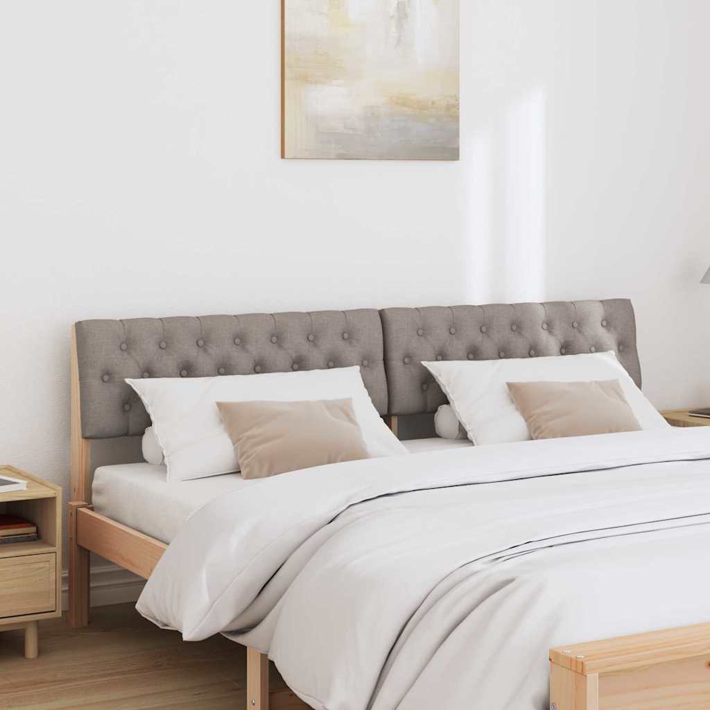 vidaXL Gepolstertes Kopfteil Taupe 180 cm Massives Kiefernholz