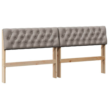 vidaXL Gepolstertes Kopfteil Taupe 180 cm Massives Kiefernholz