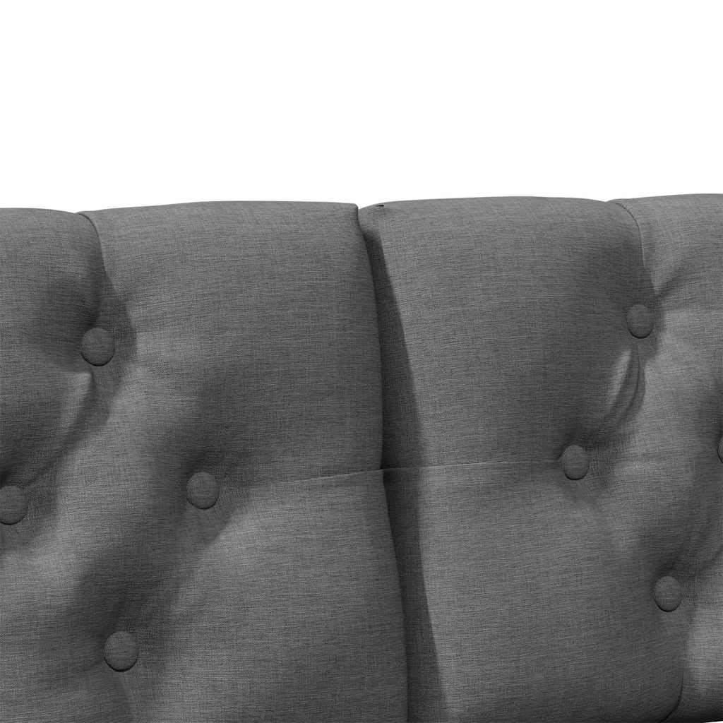 vidaXL Gepolstertes Kopfteil Dunkelgrau 140 cm Massives Kiefernholz