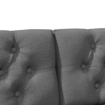 Gepolstertes Kopfteil Dunkelgrau 135 cm Massives Kiefernholz