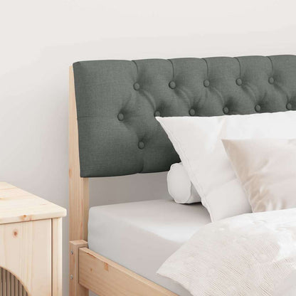 Gepolstertes Kopfteil Dunkelgrau 100 cm Massives Kiefernholz