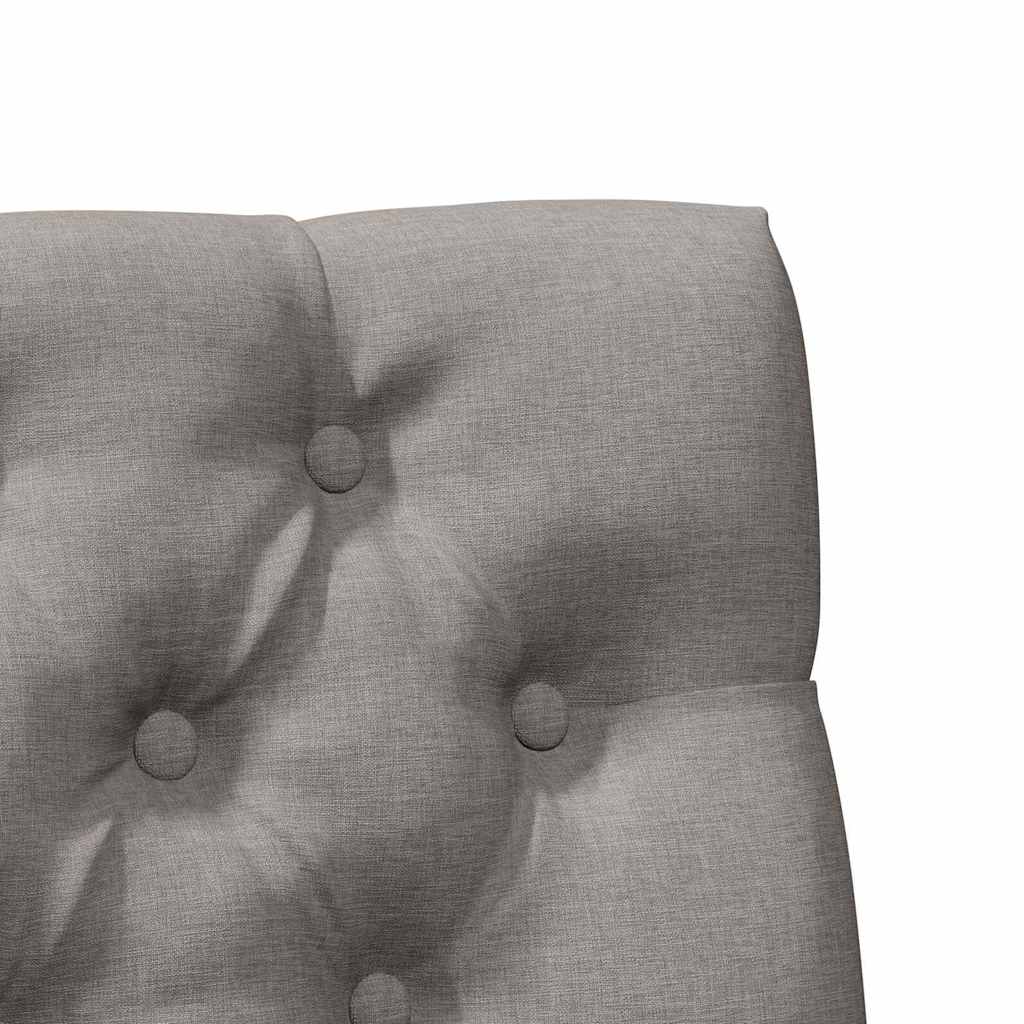 vidaXL Gepolstertes Kopfteil Taupe 100 cm Massives Kiefernholz
