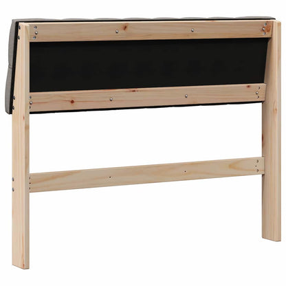 vidaXL Gepolstertes Kopfteil Taupe 100 cm Massives Kiefernholz