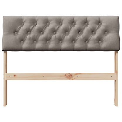 vidaXL Gepolstertes Kopfteil Taupe 100 cm Massives Kiefernholz