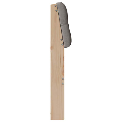 vidaXL Gepolstertes Kopfteil Taupe 100 cm Massives Kiefernholz