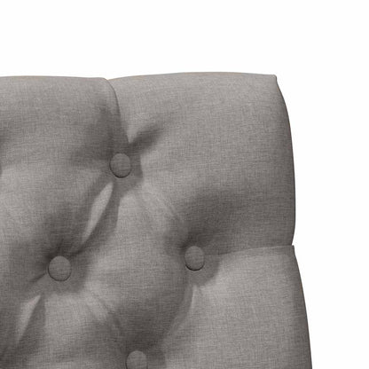 Gepolstertes Kopfteil Taupe 90 cm Massives Kiefernholz