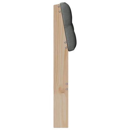 vidaXL Gepolstertes Kopfteil Dunkelgrau 75 cm Massives Kiefernholz