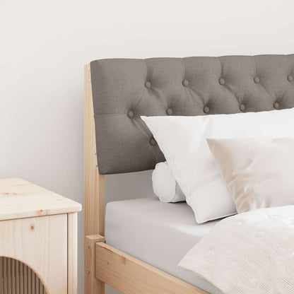vidaXL Gepolstertes Kopfteil Taupe 75 cm Massives Kiefernholz