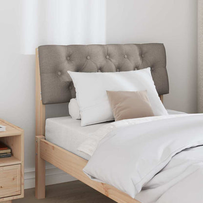 vidaXL Gepolstertes Kopfteil Taupe 75 cm Massives Kiefernholz