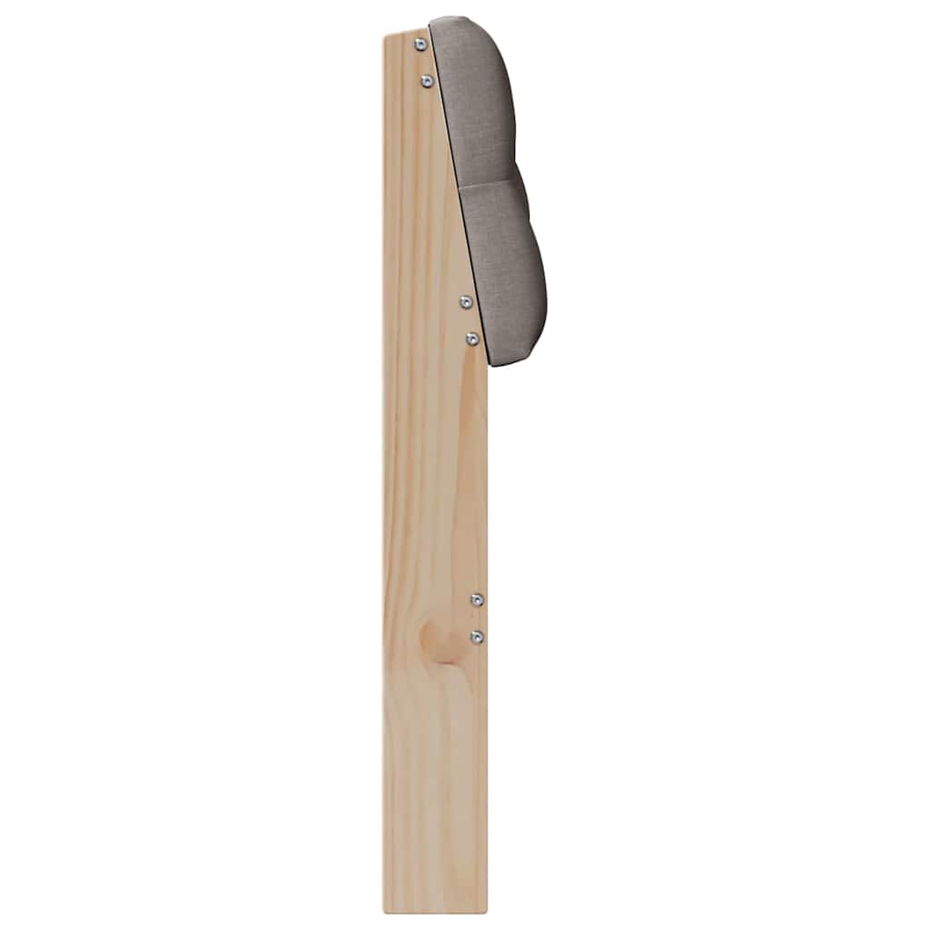 vidaXL Gepolstertes Kopfteil Taupe 75 cm Massives Kiefernholz