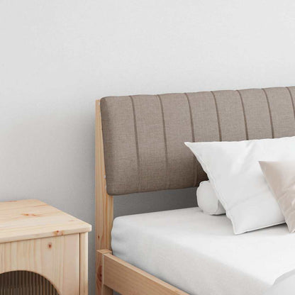 vidaXL Gepolstertes Kopfteil Taupe 200 cm Massives Kiefernholz