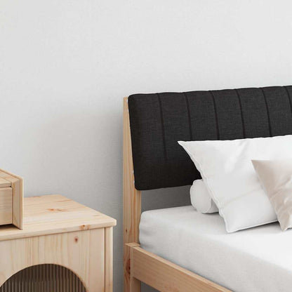 Gepolstertes Kopfteil Schwarz 180 cm Massives Kiefernholz