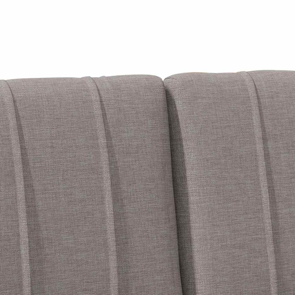 vidaXL Gepolstertes Kopfteil Taupe 160 cm Massives Kiefernholz