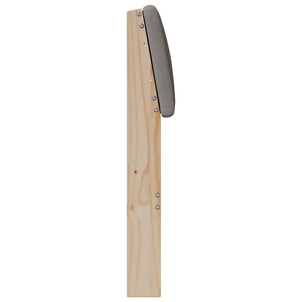 vidaXL Gepolstertes Kopfteil Taupe 160 cm Massives Kiefernholz