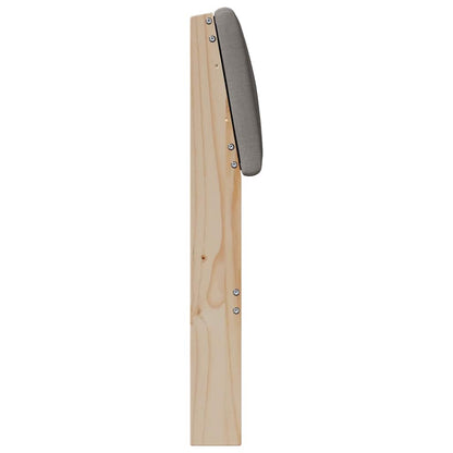 vidaXL Gepolstertes Kopfteil Taupe 160 cm Massives Kiefernholz