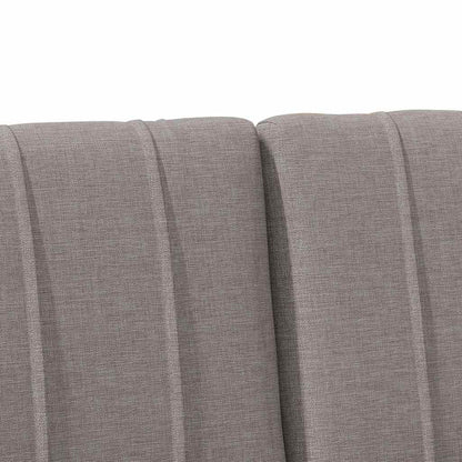 vidaXL Gepolstertes Kopfteil Taupe 150 cm Massives Kiefernholz