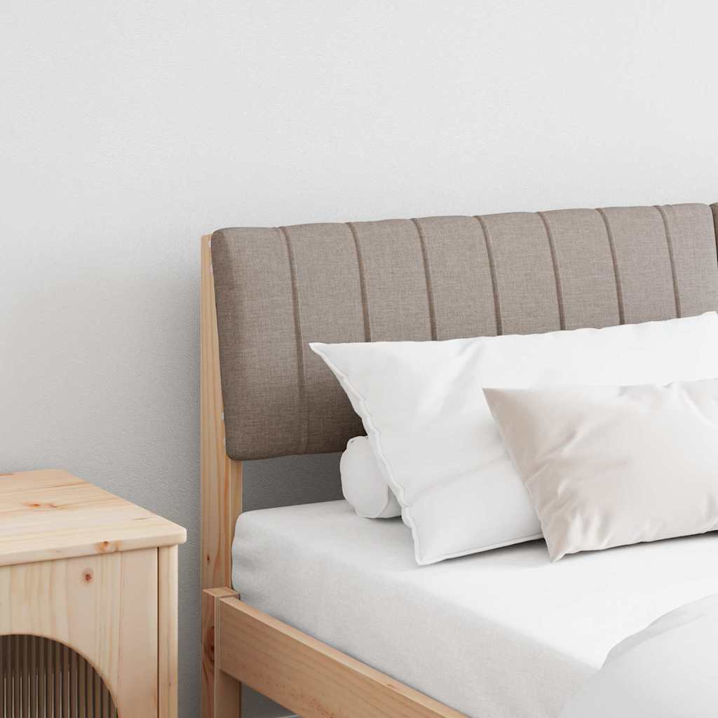 vidaXL Gepolstertes Kopfteil Taupe 150 cm Massives Kiefernholz
