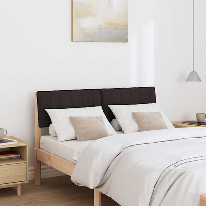 vidaXL Gepolstertes Kopfteil Schwarz 120 cm Massives Kiefernholz