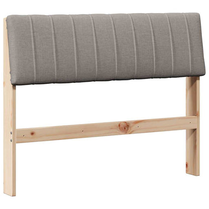 vidaXL Gepolstertes Kopfteil Taupe 100 cm Massives Kiefernholz