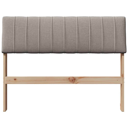 vidaXL Gepolstertes Kopfteil Taupe 100 cm Massives Kiefernholz