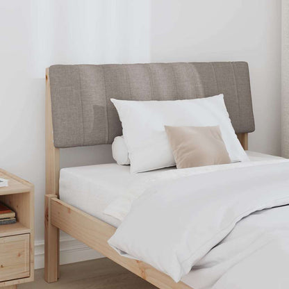 vidaXL Gepolstertes Kopfteil Taupe 90 cm Massives Kiefernholz