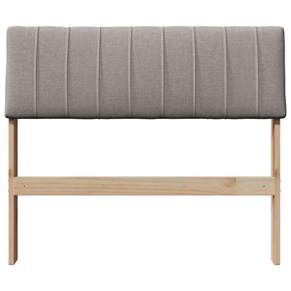 vidaXL Gepolstertes Kopfteil Taupe 90 cm Massives Kiefernholz