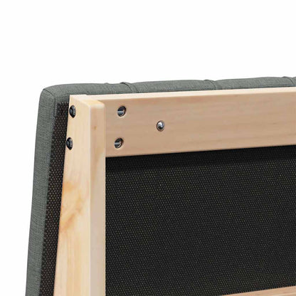 Gepolstertes Kopfteil Dunkelgrau 80 cm Massives Kiefernholz