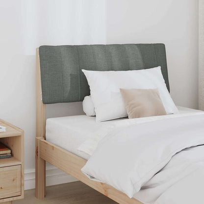 Gepolstertes Kopfteil Dunkelgrau 80 cm Massives Kiefernholz