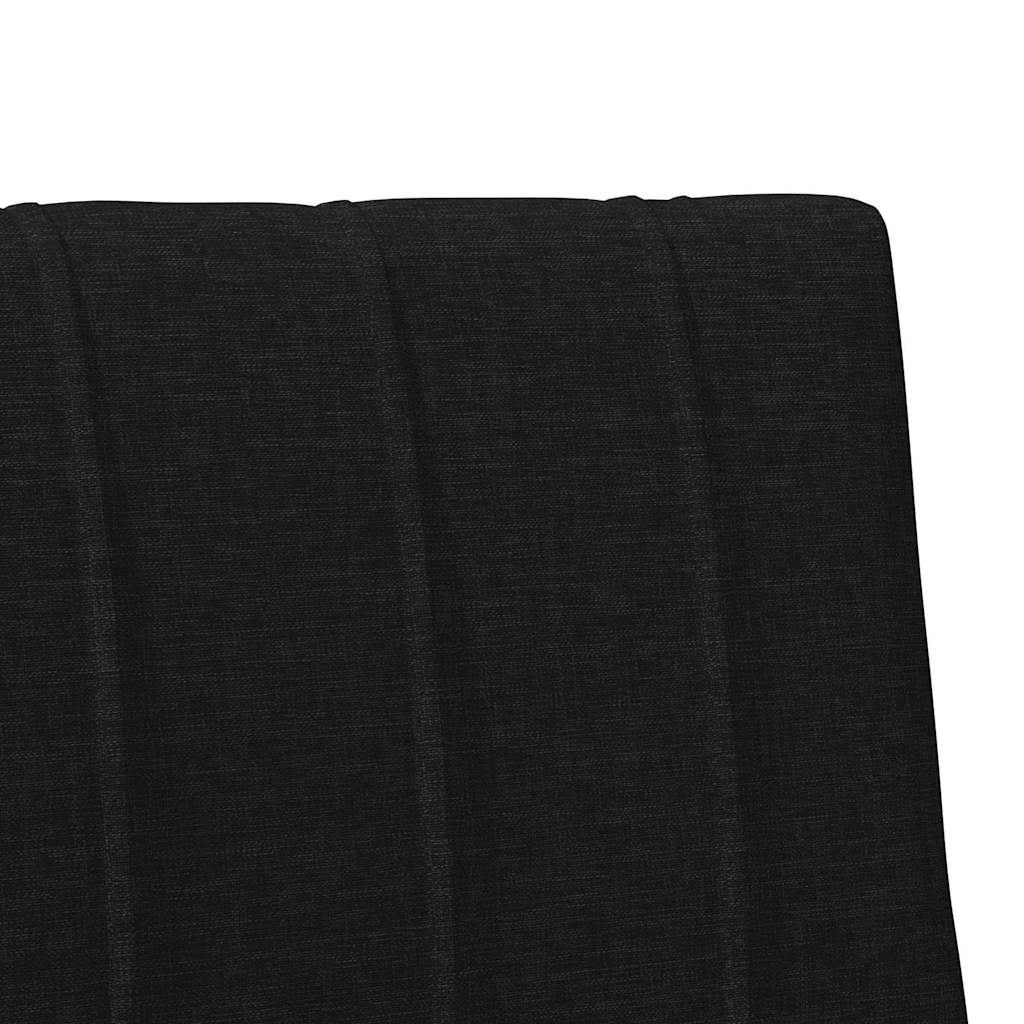 vidaXL Gepolstertes Kopfteil Schwarz 80 cm Massives Kiefernholz