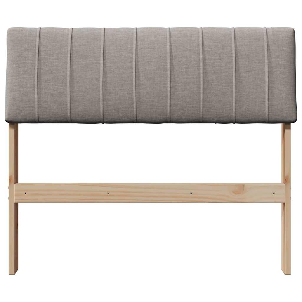 vidaXL Gepolstertes Kopfteil Taupe 80 cm Massives Kiefernholz