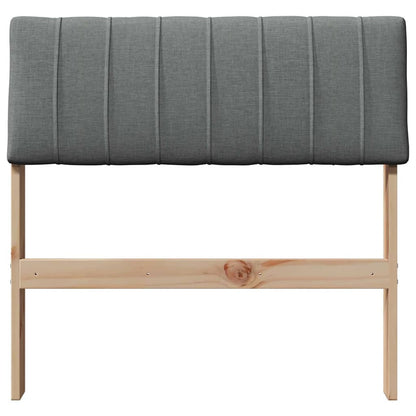 Gepolstertes Kopfteil Dunkelgrau 75 cm Massives Kiefernholz