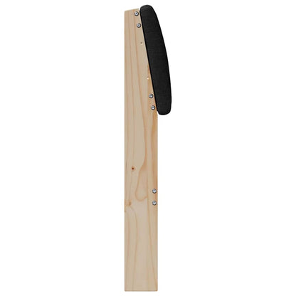 vidaXL Gepolstertes Kopfteil Schwarz 75 cm Massives Kiefernholz