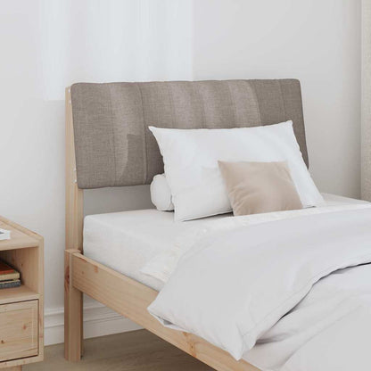 vidaXL Gepolstertes Kopfteil Taupe 75 cm Massives Kiefernholz
