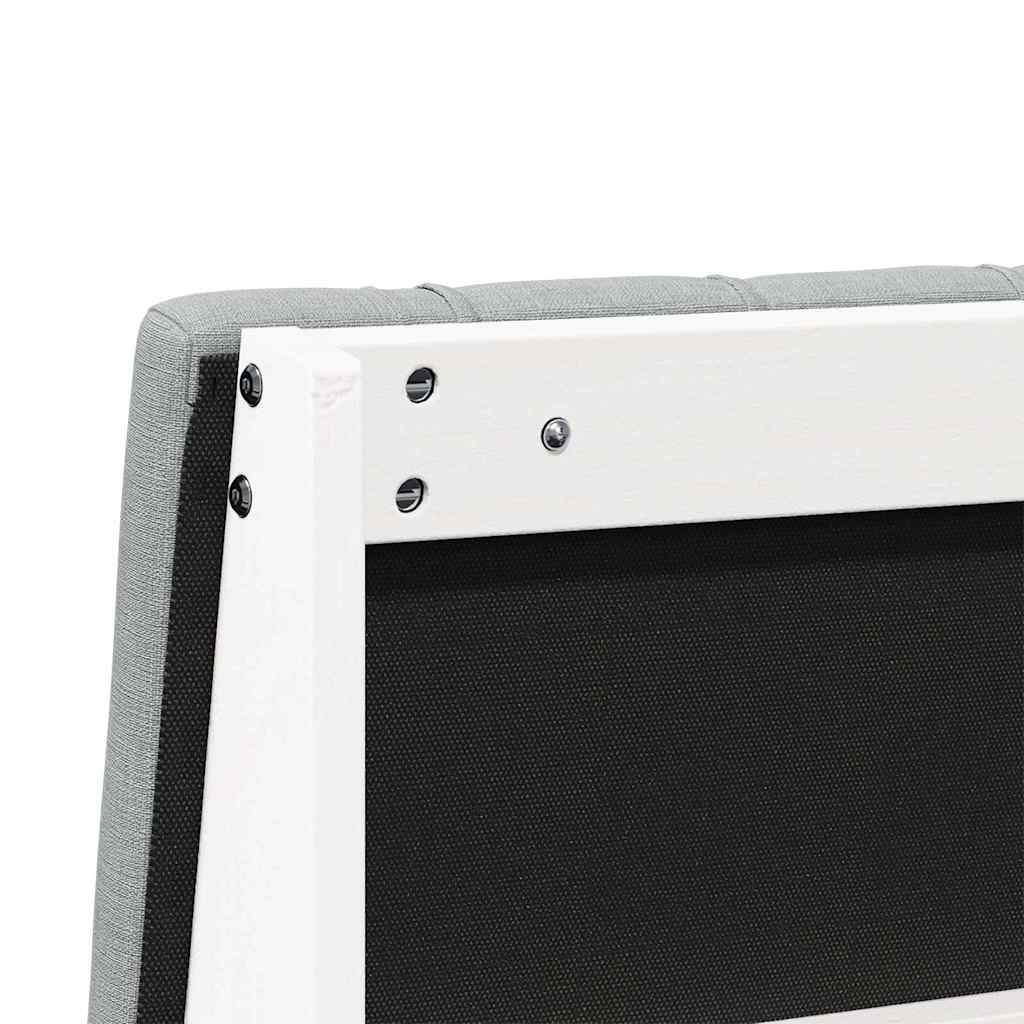 Gepolstertes Kopfteil Hellgrau 75 cm Massives Kiefernholz