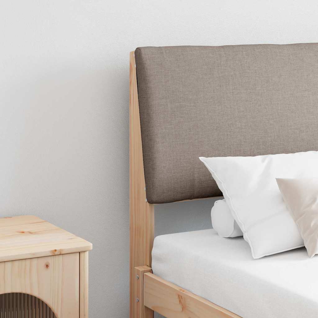 vidaXL Gepolstertes Kopfteil Taupe 180 cm Massives Kiefernholz