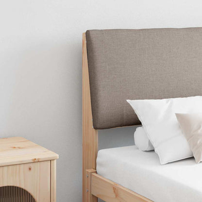 vidaXL Gepolstertes Kopfteil Taupe 180 cm Massives Kiefernholz