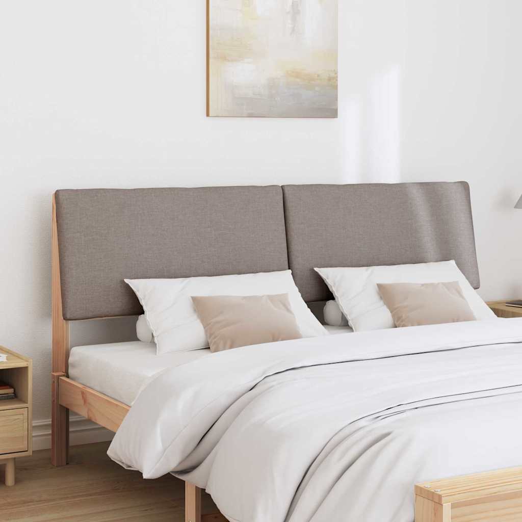 vidaXL Gepolstertes Kopfteil Taupe 180 cm Massives Kiefernholz