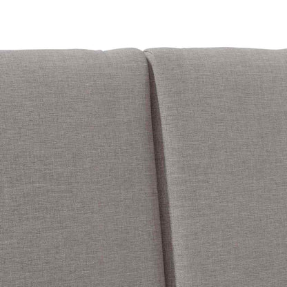 vidaXL Gepolstertes Kopfteil Taupe 140 cm Massives Kiefernholz
