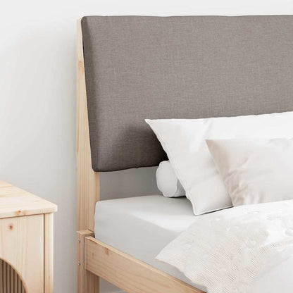 vidaXL Gepolstertes Kopfteil Taupe 100 cm Massives Kiefernholz