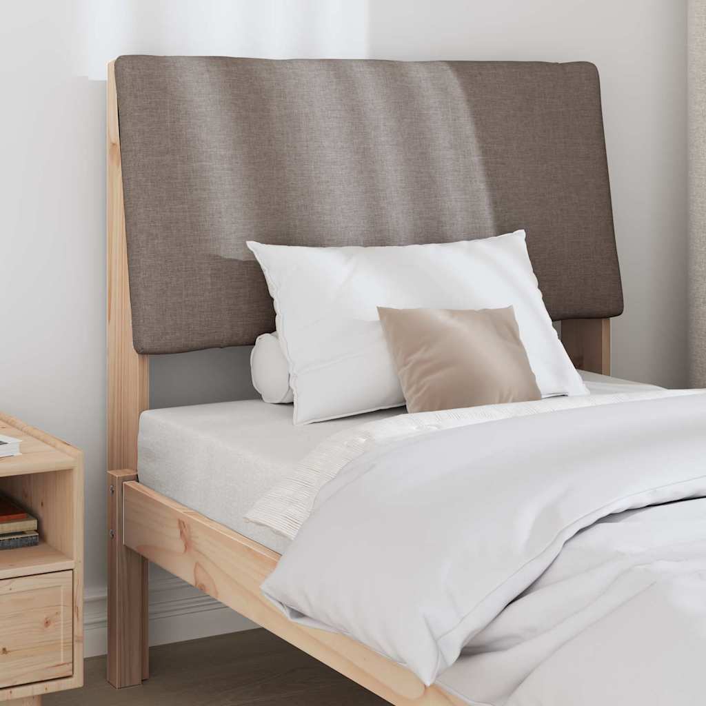 vidaXL Gepolstertes Kopfteil Taupe 100 cm Massives Kiefernholz