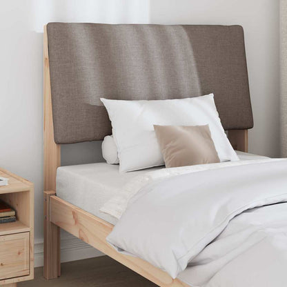 vidaXL Gepolstertes Kopfteil Taupe 100 cm Massives Kiefernholz