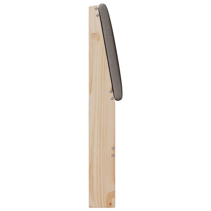 vidaXL Gepolstertes Kopfteil Taupe 100 cm Massives Kiefernholz