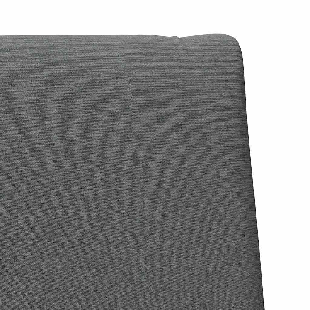vidaXL Gepolstertes Kopfteil Dunkelgrau 90 cm Massives Kiefernholz