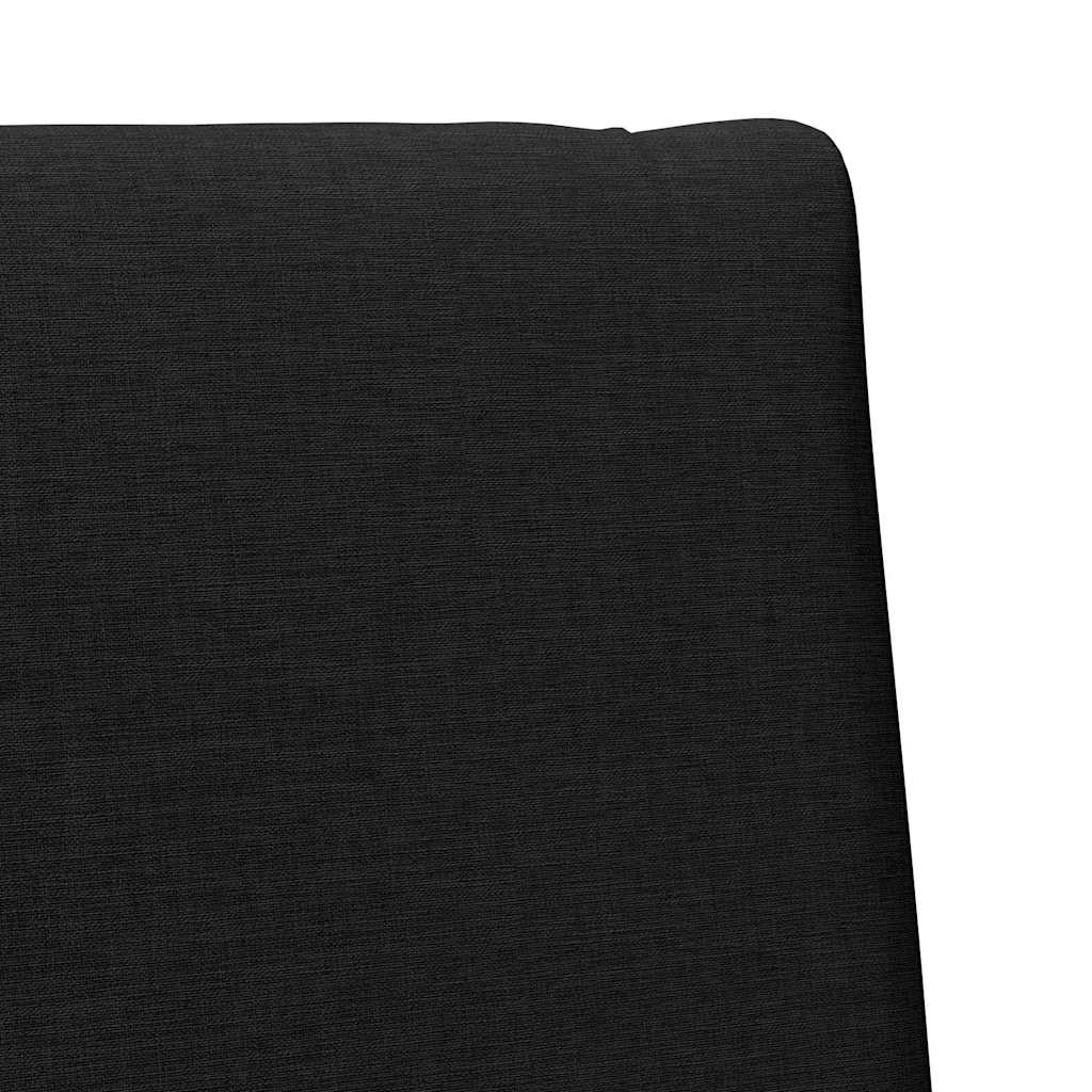 vidaXL Gepolstertes Kopfteil Schwarz 90 cm Massives Kiefernholz