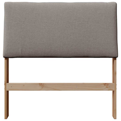 vidaXL Gepolstertes Kopfteil Taupe 90 cm Massives Kiefernholz