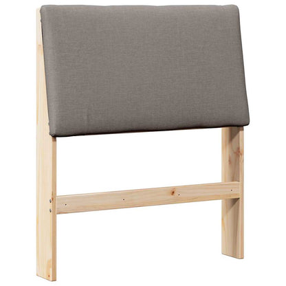 vidaXL Gepolstertes Kopfteil Taupe 80 cm Massives Kiefernholz